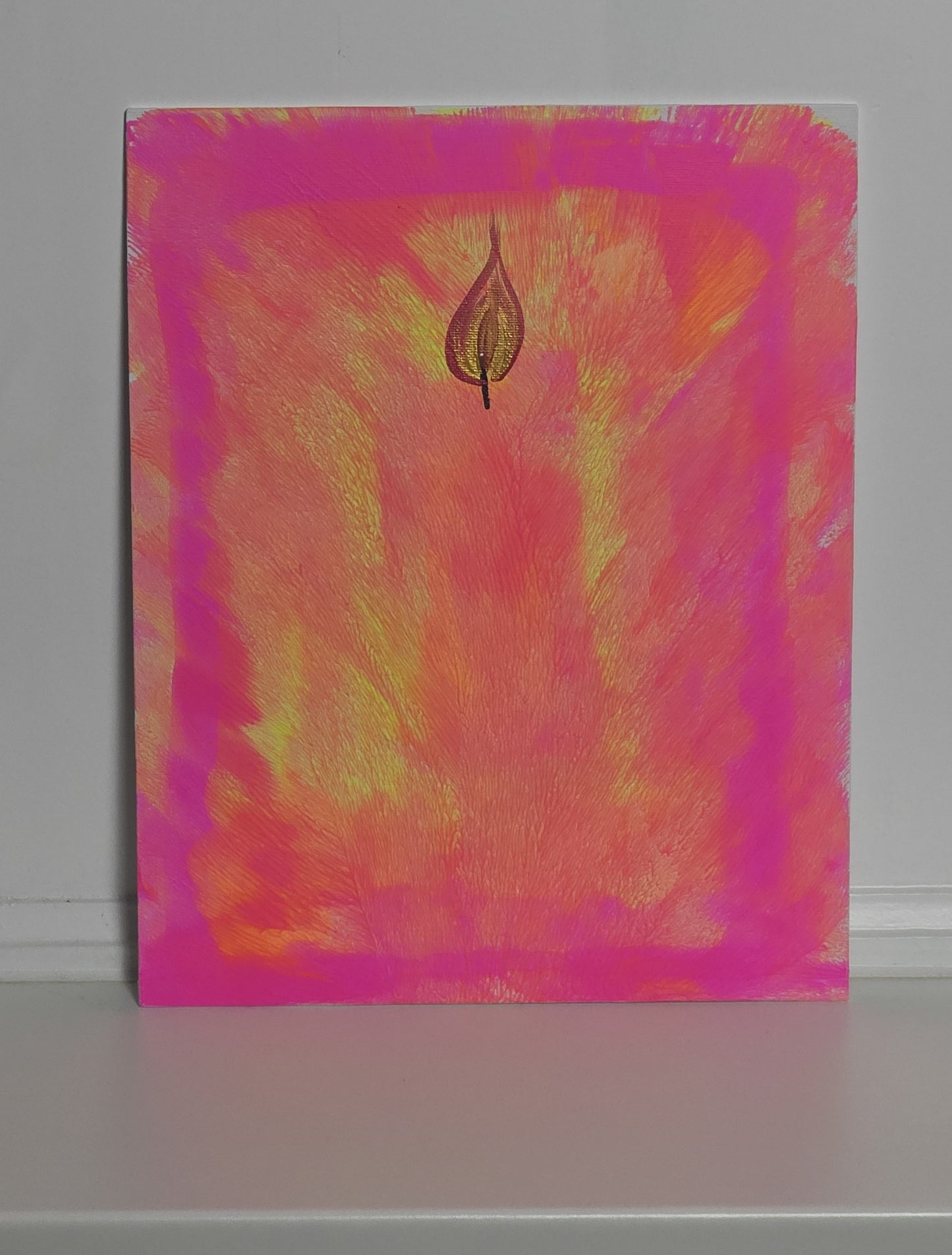 ARCIL Advent Flames – 4-teiliger Adventskranz als Acryl-Wandobjekt mit Magnet-Kerzenhaltern