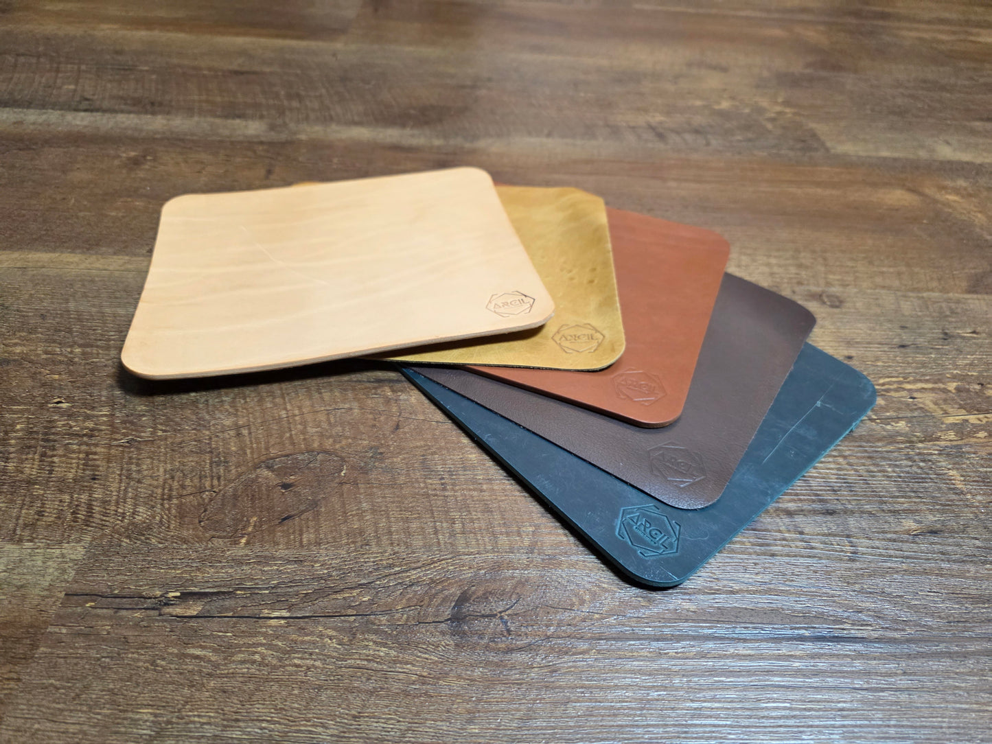 Mauspad Leder "NATURALsign" ROBUSTO "dark wood"