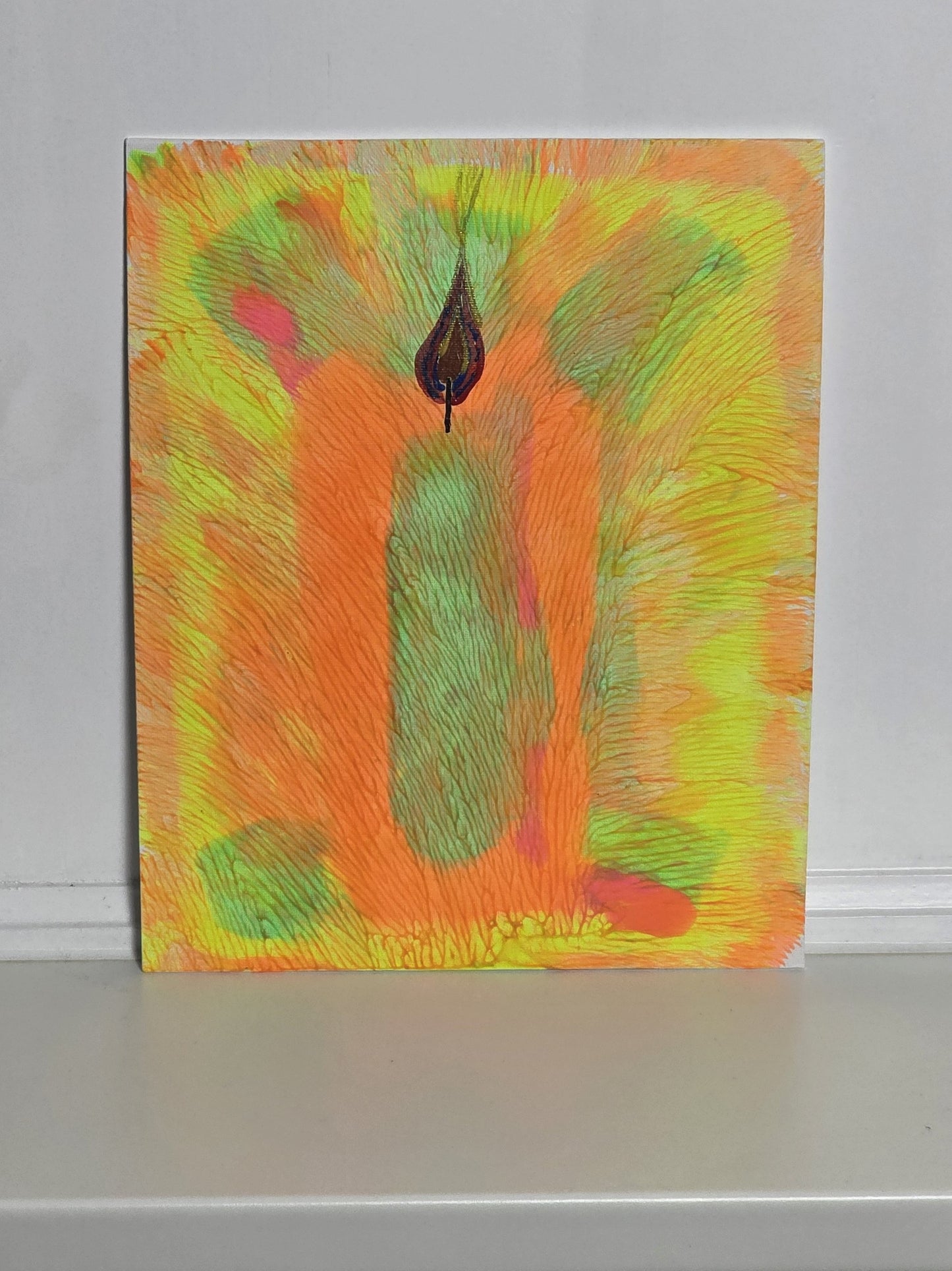 ARCIL Advent Flames – 4-teiliger Adventskranz als Acryl-Wandobjekt mit Magnet-Kerzenhaltern