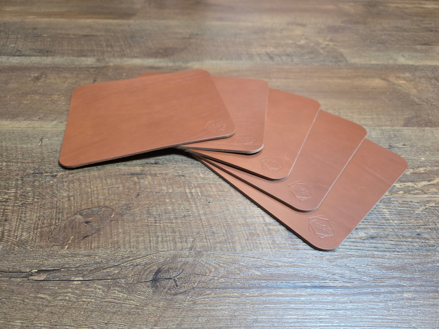 Mauspad Leder "NATURALsign" ROBUSTO "dark wood"