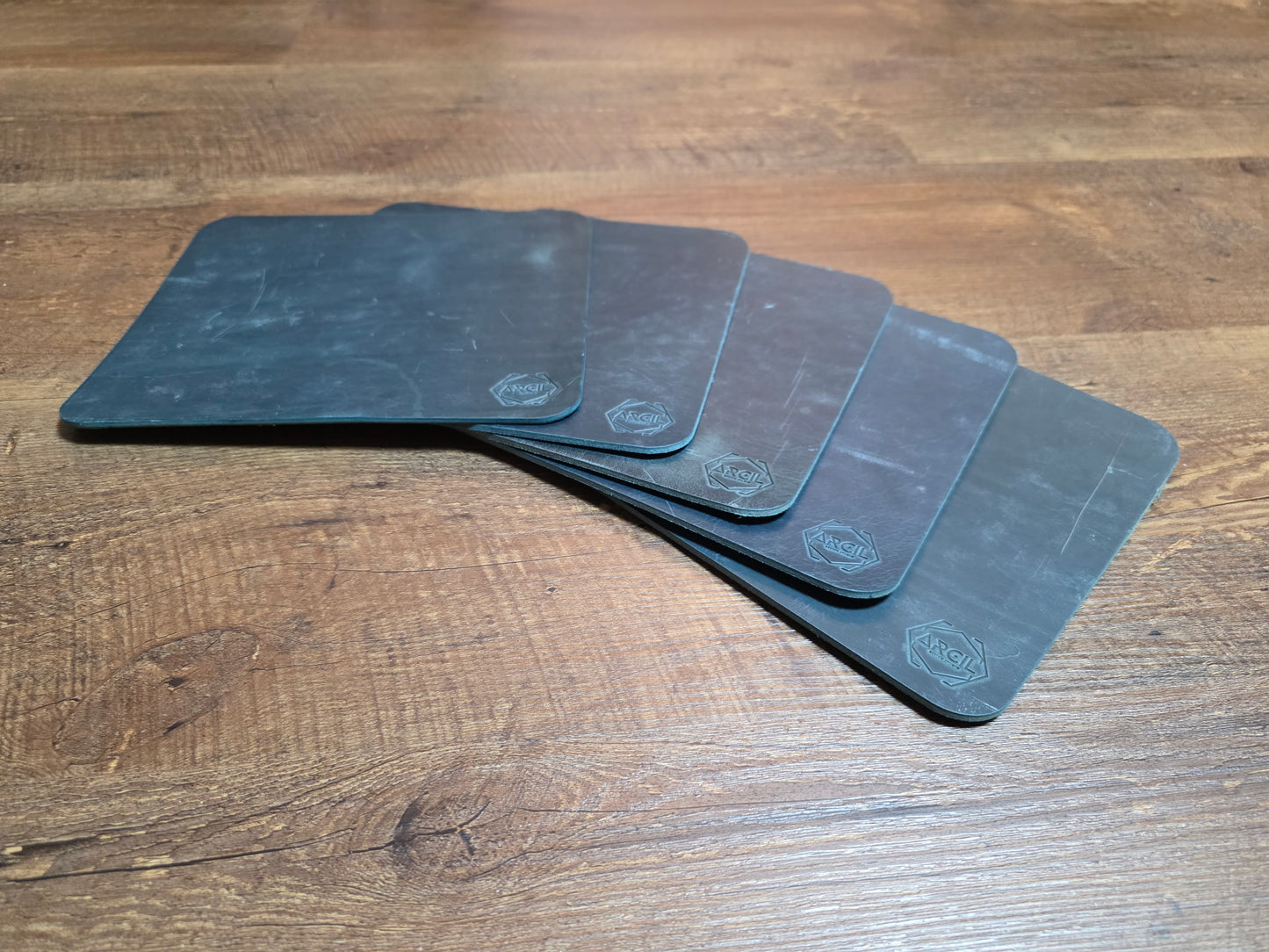 Mauspad Leder "NATURALsign" ROBUSTO "deep lake"