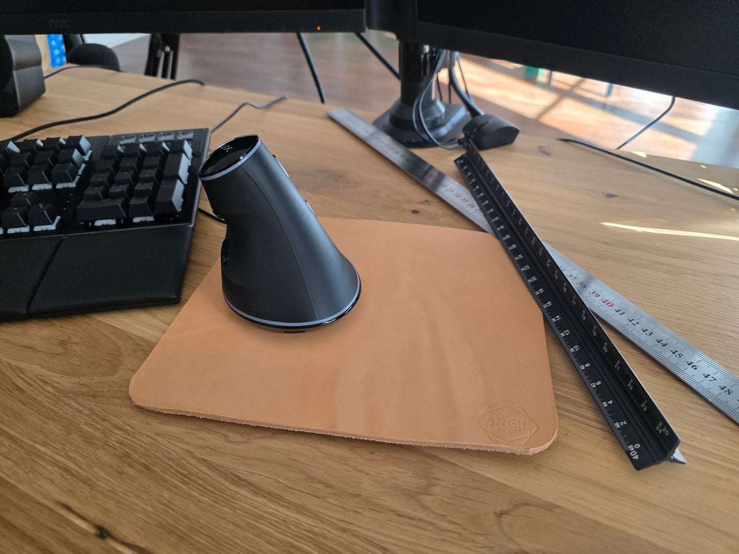 Mauspad Leder "NATURALsign" ROBUSTO